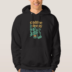 Veste À Capuche Café et Chat Le café me rend somnolent