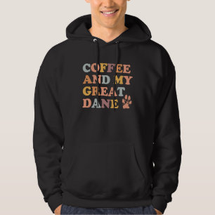 Veste À Capuche Café et mon grand café Danois Arlequin grand D