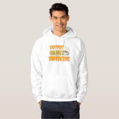 Veste À Capuche Café & Soleil – Matinée Positive (Devant entier)