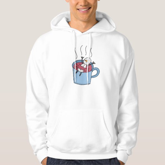 Veste À Capuche Café thé Snowman (Devant)