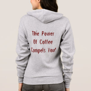 Veste À Capuche Café vous oblige rouge