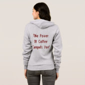 Veste À Capuche Café vous oblige rouge (Dos entier)