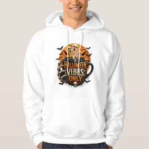 Veste À Capuche Cafetière squelette ambiance Halloween uniquement
