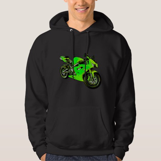 Veste À Capuche Cagoule de moto (Devant)
