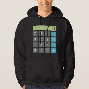 Veste À Capuche Calculatrice Costume d'Halloween Chemise Geek Cool