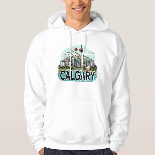 Veste À Capuche Calgary Alberta Canada (Devant)