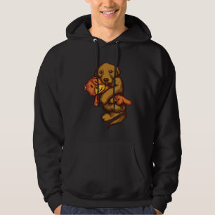 Veste À Capuche Câlin de chiot Golden Retriever avec un ours en pe