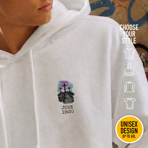 Veste À Capuche Calvaire Golgotha c'est fini Chrétien moderne