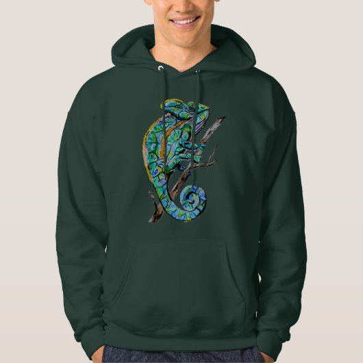 Veste À Capuche Caméléon Magique (Devant)