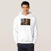 Veste À Capuche Camionneur de Noël – Cœur Chaleureux sur la Route (Devant entier)