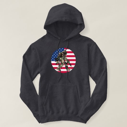 Veste À Capuche Camo Bigfoot Sasquatch (Design devant)