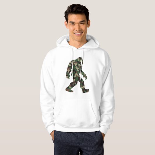 Veste À Capuche Camo Bigfoot Sasquatch (Devant entier)