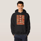 Veste À Capuche Camo de bois orange (Devant entier)