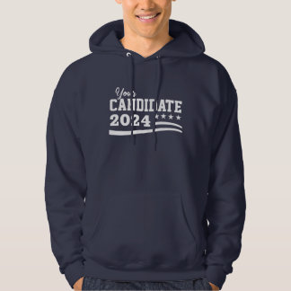 Veste À Capuche Campagne de nom de candidat personnalisé