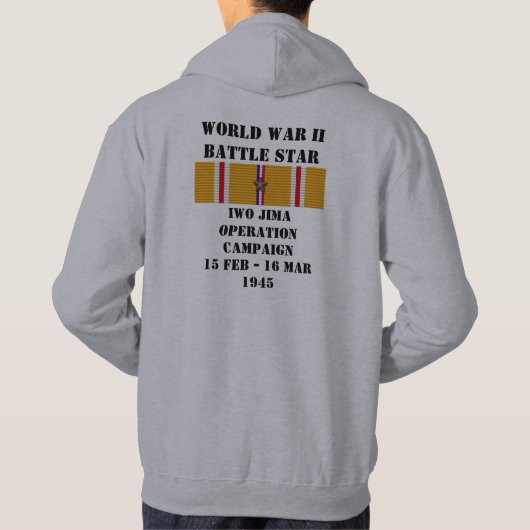 Veste À Capuche Campagne d'opération Iwo Jima (Dos)