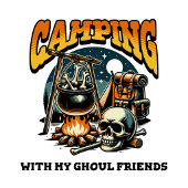 VESTE À CAPUCHE CAMPING AVEC MES AMIS GHOSTS