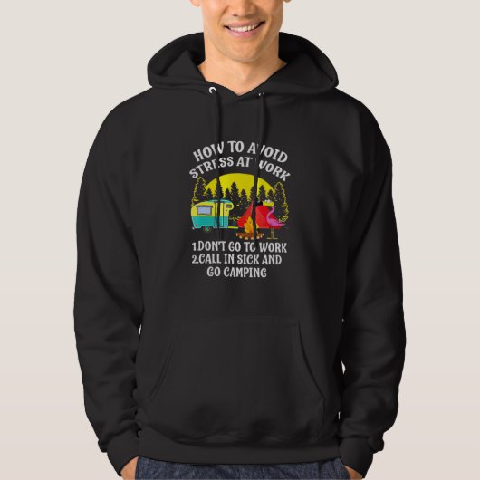 Veste À Capuche Camping Camping Comment Éviter Le Stress Au Travai (Devant)