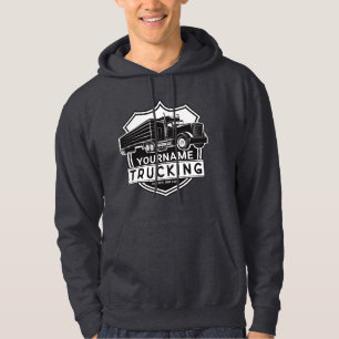 Veste À Capuche Camping-car PERSONNALISÉ Nom Camionneur Semi-remor