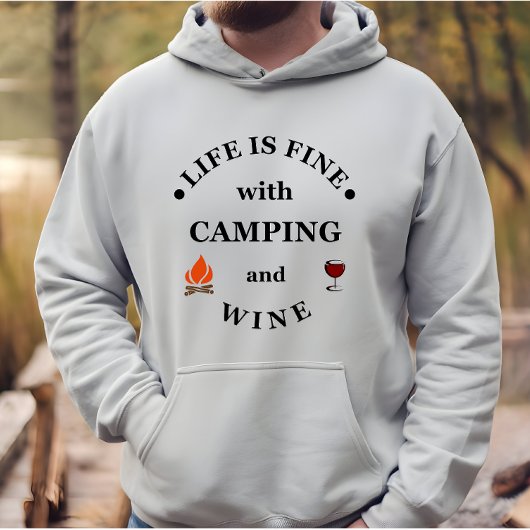 Veste À Capuche Camping de fond et les paroles de vin
