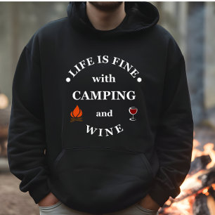 Veste À Capuche Camping de fond et les paroles de vin