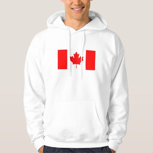 Veste À Capuche Canada - Drapeau canadien (Devant)