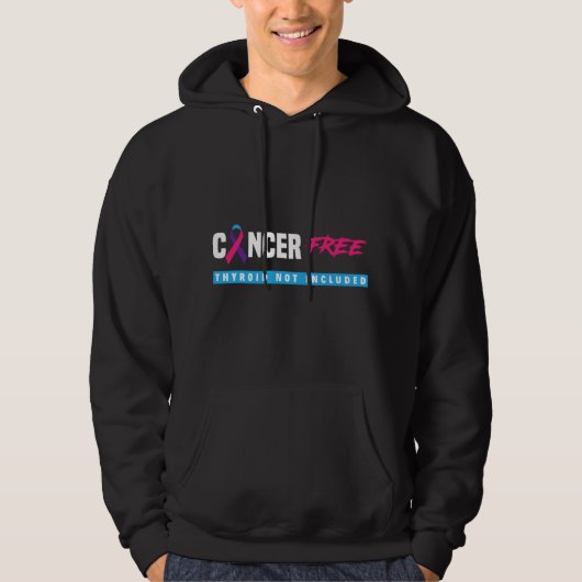 Veste À Capuche Cancer de la thyroïde Sans cancer de la thyroïde S (Devant)