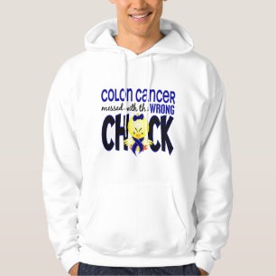 Veste À Capuche Cancer du colon sali avec le poussin faux