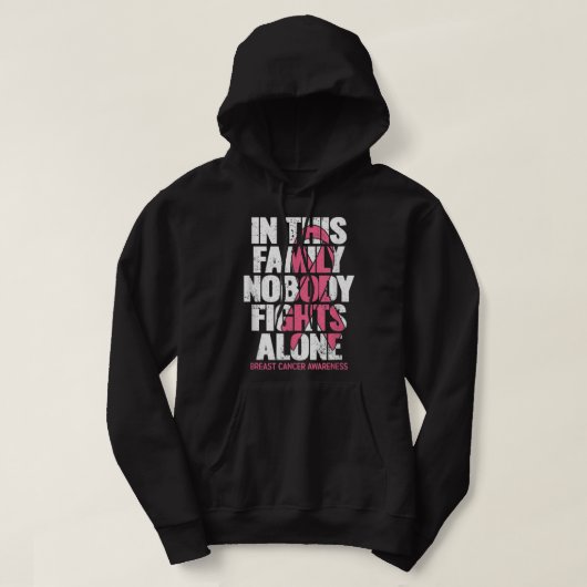 Veste À Capuche Cancer du sein (Design devant)