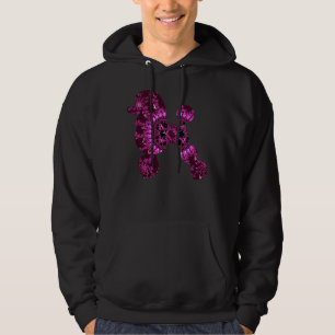 Veste À Capuche Caniche fractale rose