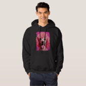 Veste À Capuche Caniche rose (Devant entier)