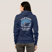 Veste À Capuche Capitaine De Ma Propre Destinée | Devis de navigat (Dos entier)