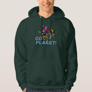 Veste À Capuche Capitaine Planète et les Planètes - Allez Planète