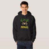 Veste À Capuche Capoeira brésilienne danse martiale Ginga Ninja (Devant entier)