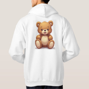 Veste À Capuche capot de l'ours en peluche