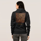 Veste À Capuche Capuche à fermeture éclair pour femme (Dos entier)