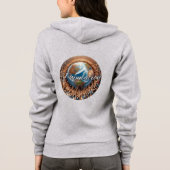 Veste À Capuche Capuche à fermeture éclair pour femmes Bella+Canva (Dos)