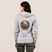 Veste À Capuche Capuche à fermeture éclair pour femmes Bella+Canva (Dos entier)