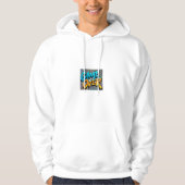 Veste À Capuche capuche blanche avec dessin (Devant)