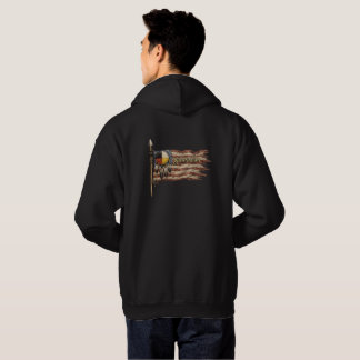 Veste À Capuche Capuche Drapeau En Lambeaux