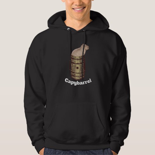Veste À Capuche Capybarrel  Capybara Cool  Rongeur sud-américain (Devant)