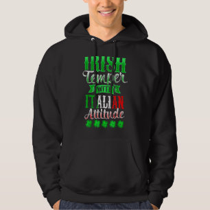 Veste À Capuche Caractère Irlandais Avec Attitude Italienne Fête d