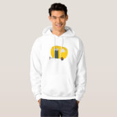 Veste À Capuche Caravane jaune mignonne (Devant entier)