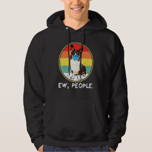Veste À Capuche Cardigan Chien Corgi Gallois Vintage Ew Personnes