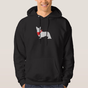 Veste À Capuche Cardigan Welsh Corgi Chien Portant Du Bandana Roug