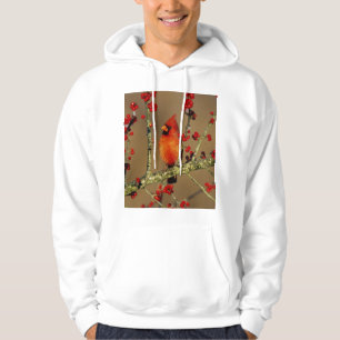 Veste À Capuche Cardinal rouge mâle perché, IL