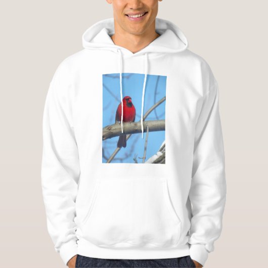 Veste À Capuche Cardinal Rouge/Oiseau (Devant)