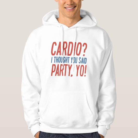 Veste À Capuche Cardio Party Yo (Devant)