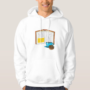 Veste À Capuche Caricature de café et de beignets