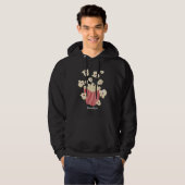 Veste À Capuche Caricature de pop-corn drôles (Devant entier)