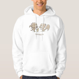 Veste À Capuche Caricature d'écureuils marrants